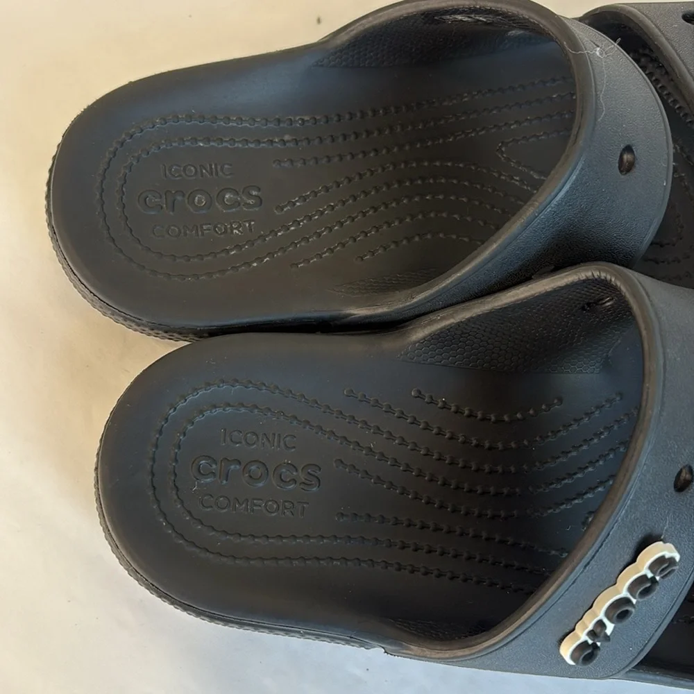 Crocs Two Strap Black Unisex Sandal